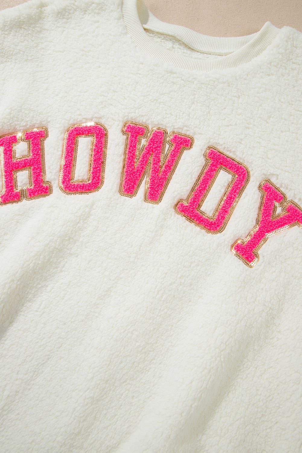 HOWDY Patched Sweatshirt