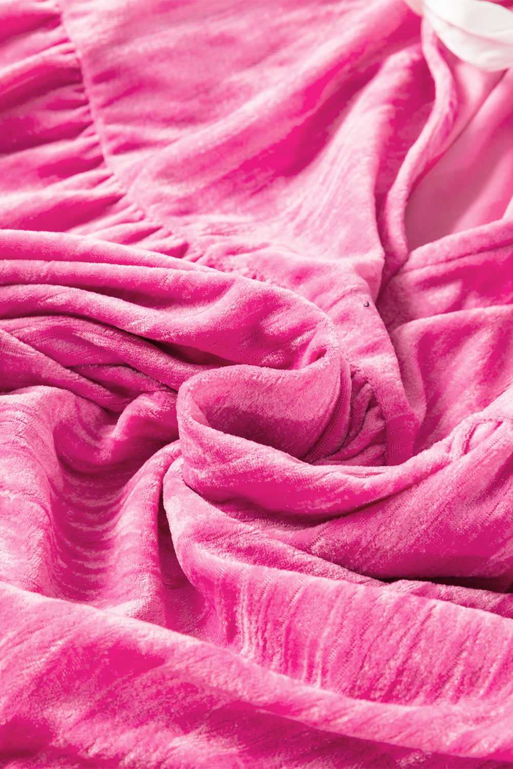 Strawberry Pink Velvet Mini Dress