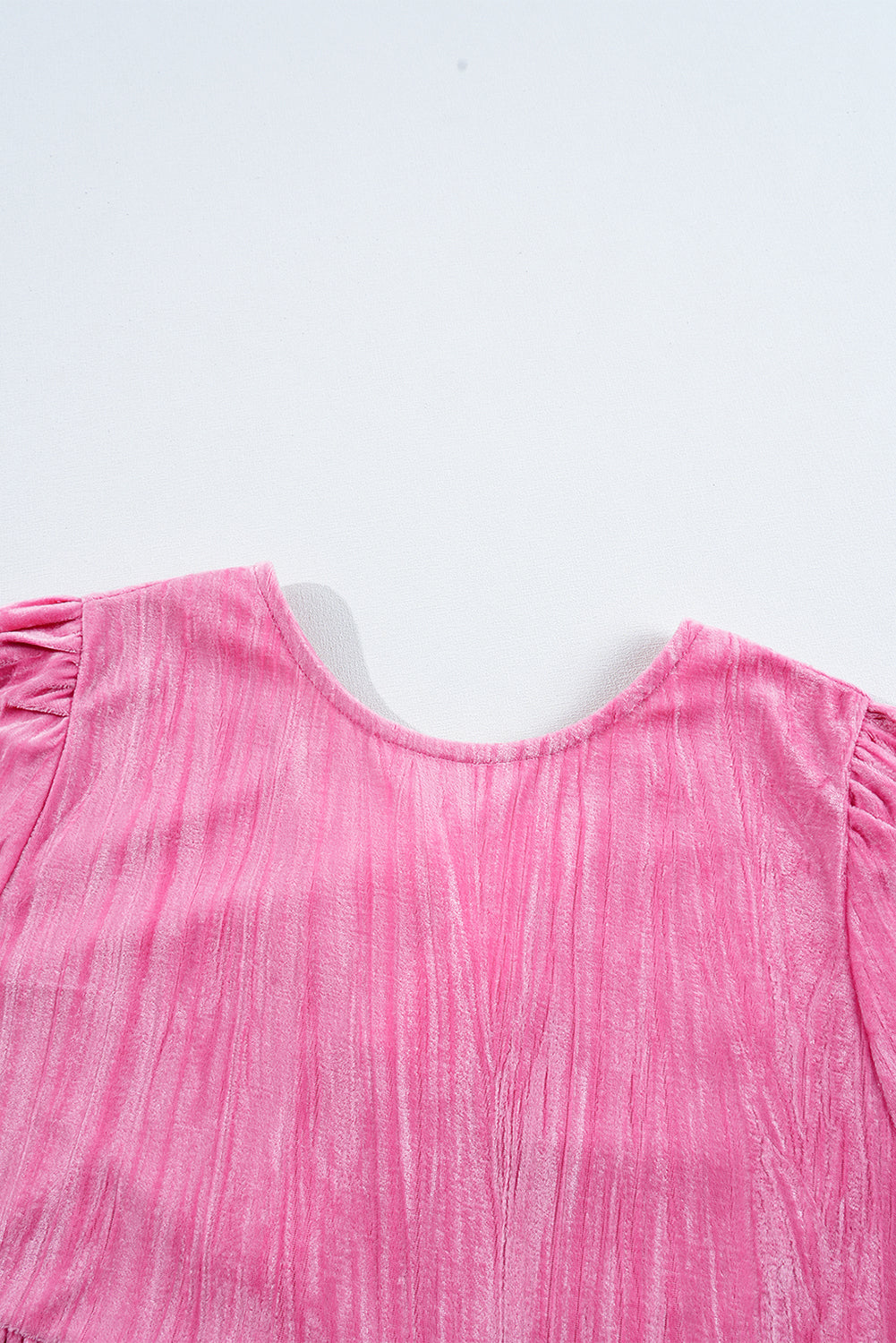 Strawberry Pink Velvet Mini Dress