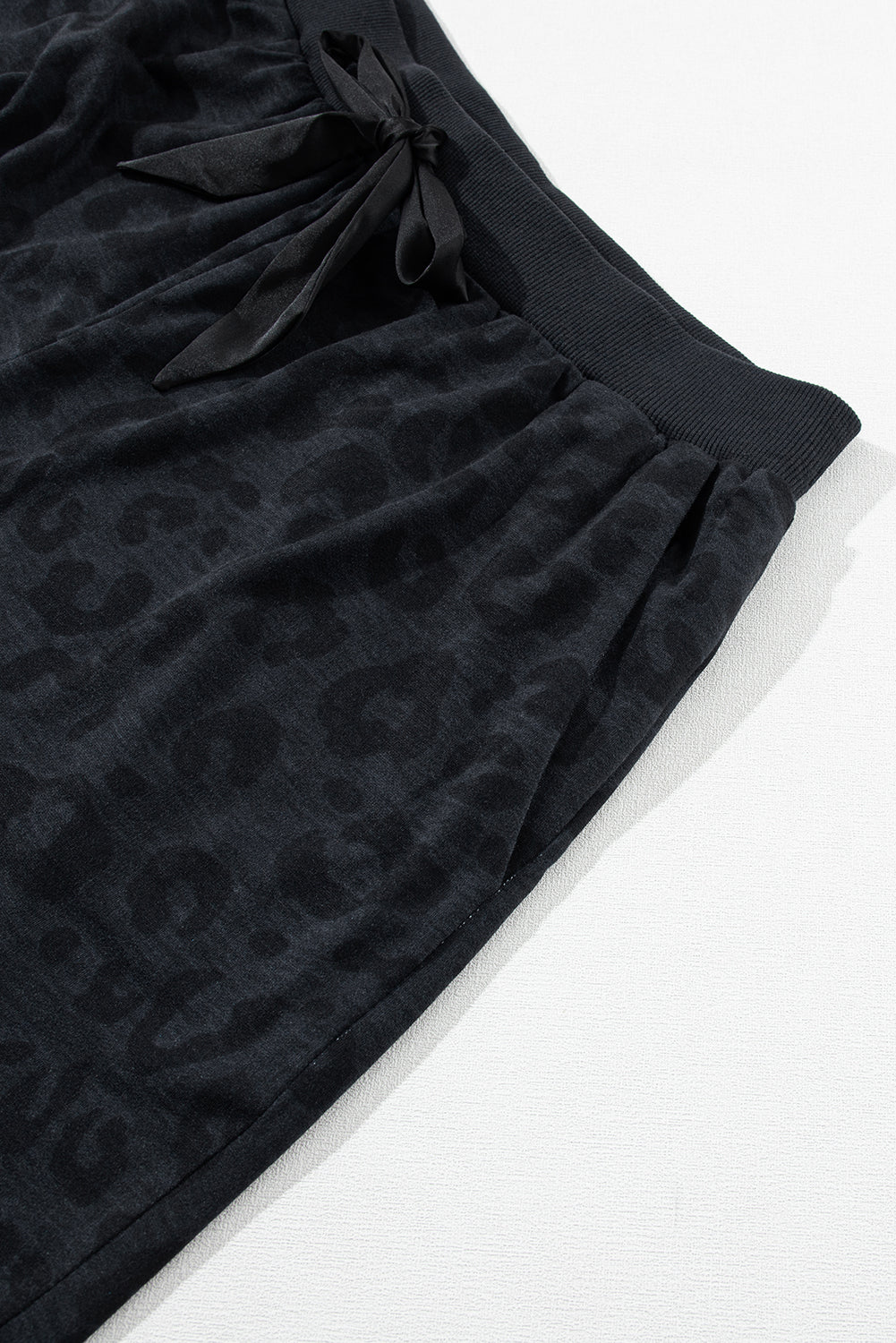 Gray Leopard Pajama Set
