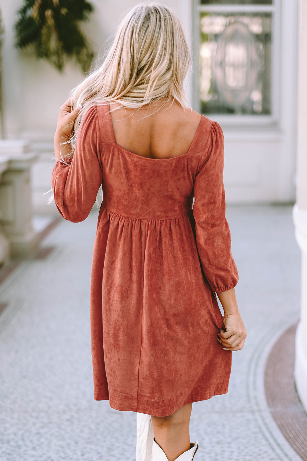 Suede Dress