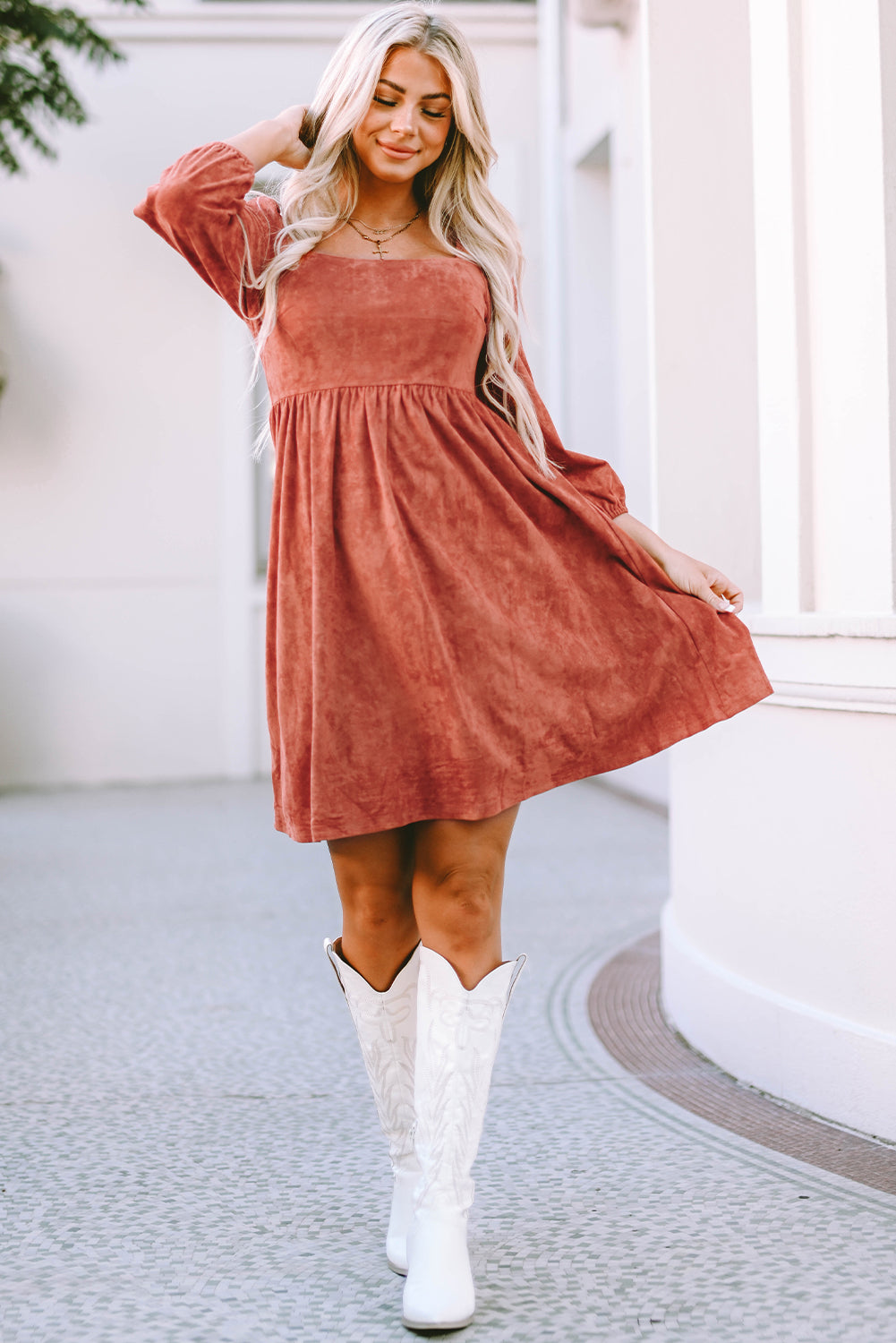 Suede Dress