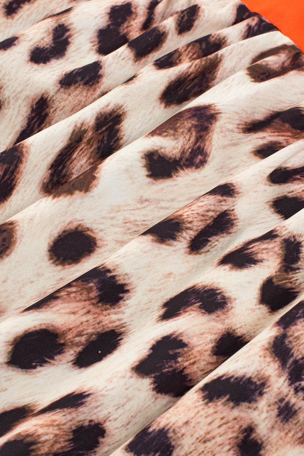 Bright Pink Leopard Bubble Sleeve Maxi Dress