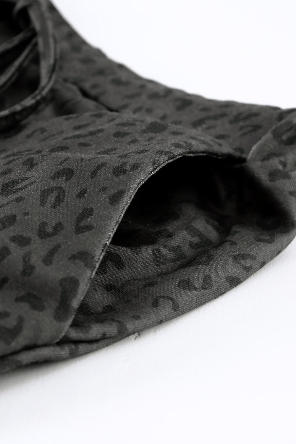 Black Leopard Joggers