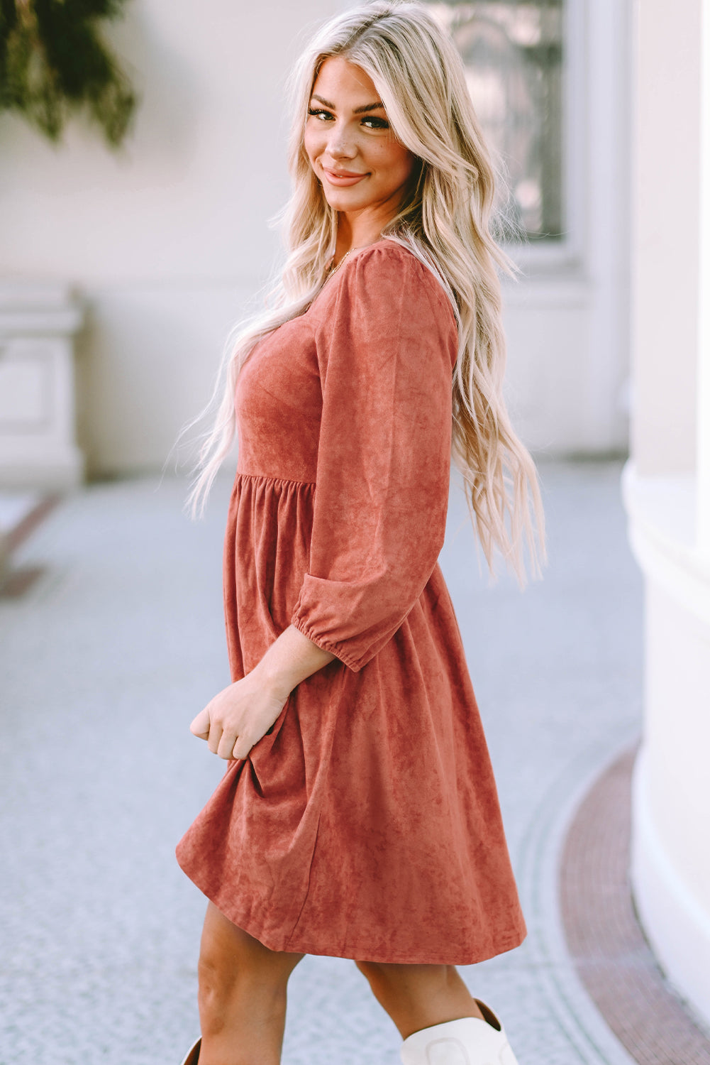 Suede Dress