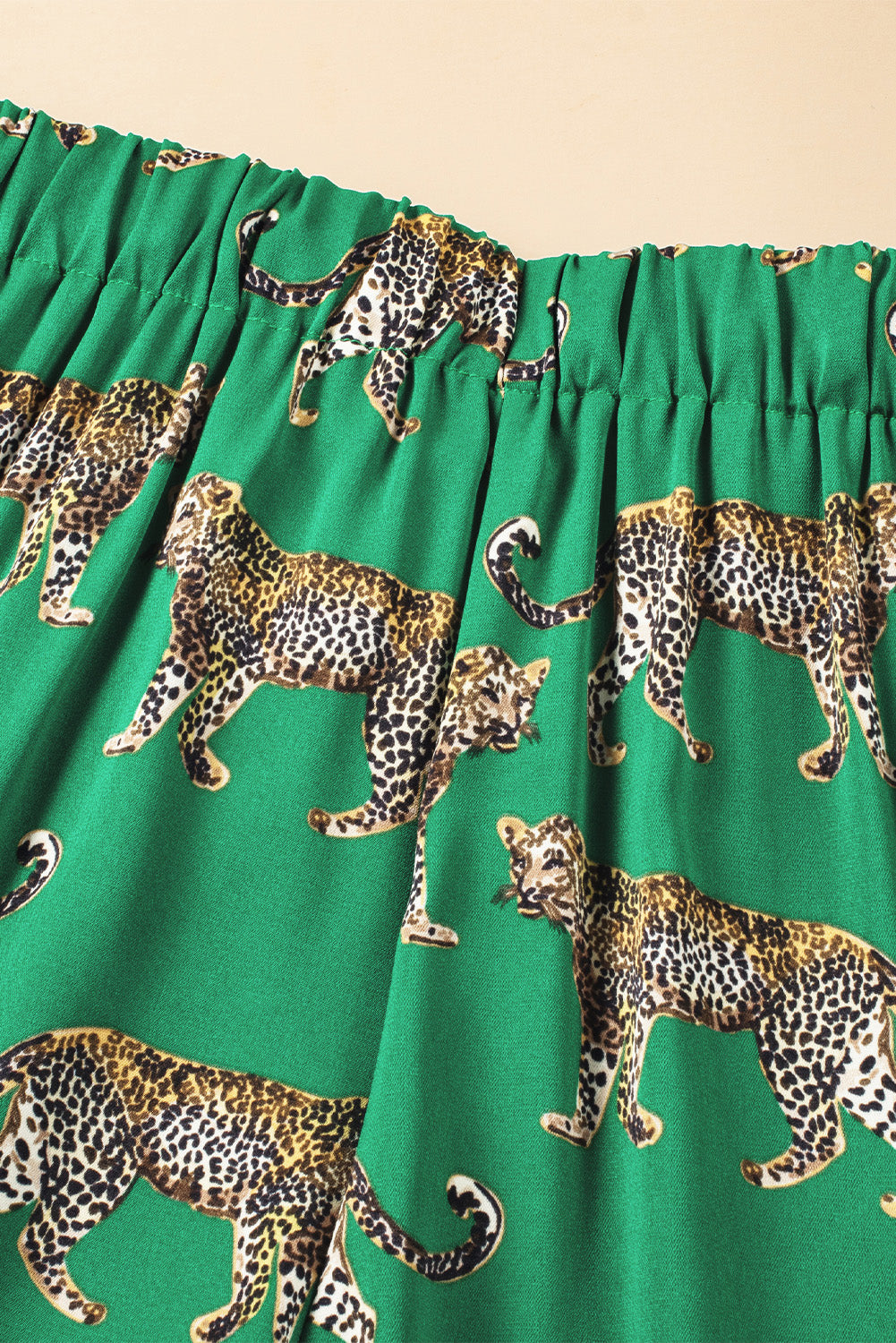 Green Cheetah Pajama Set