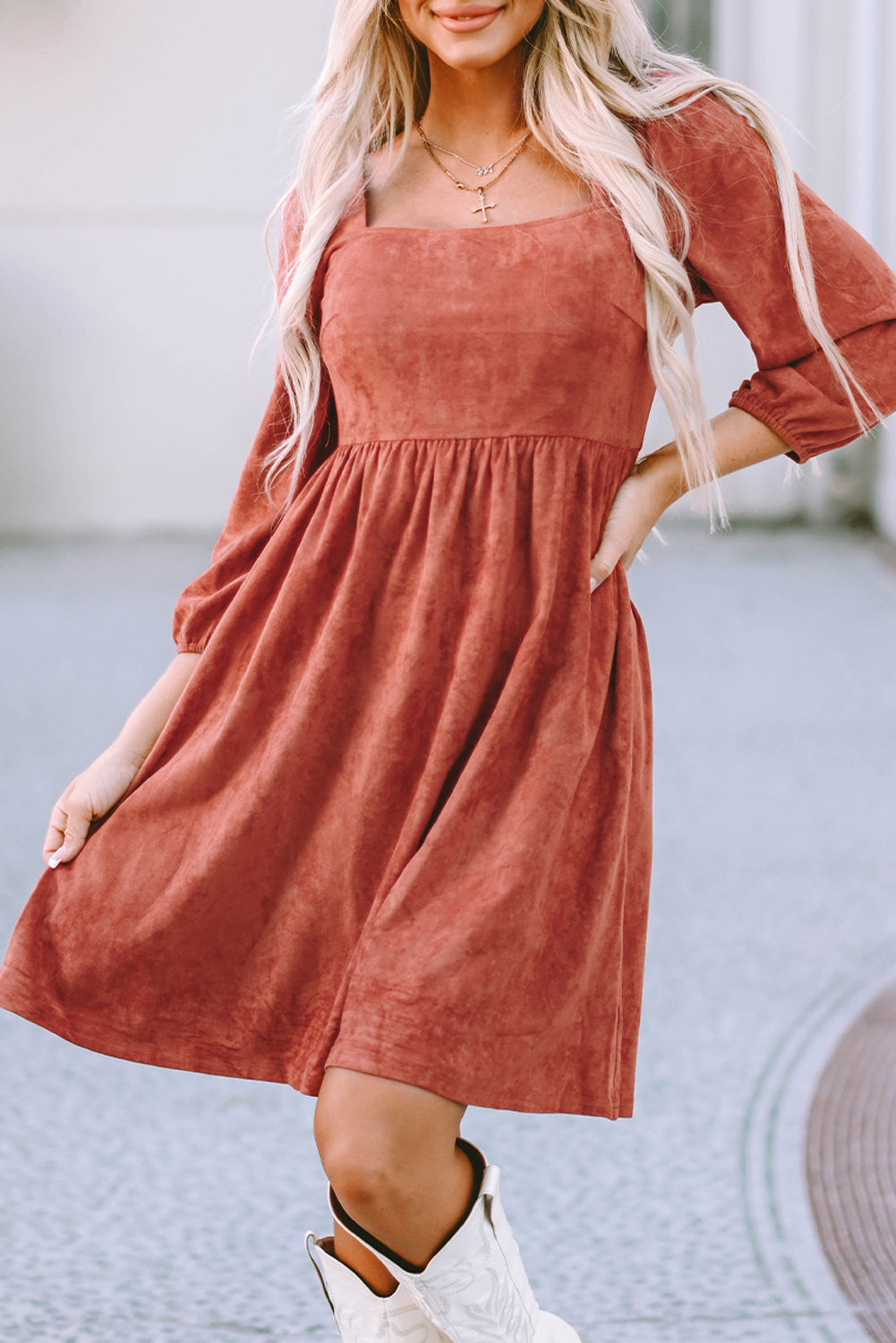 Suede Dress