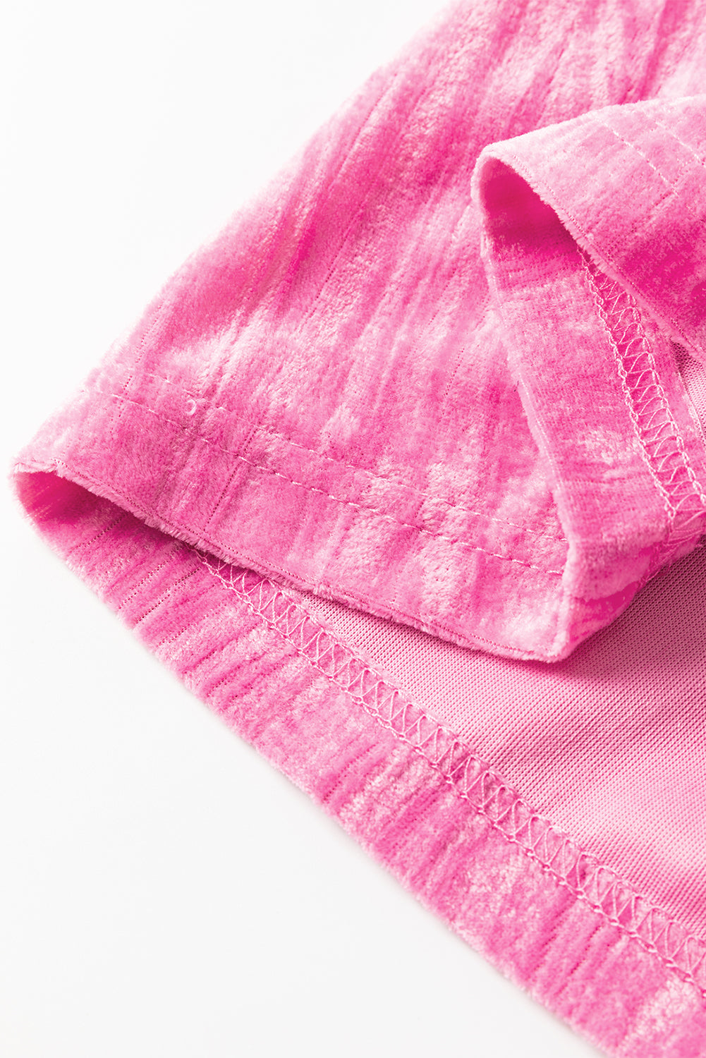 Strawberry Pink Velvet Mini Dress