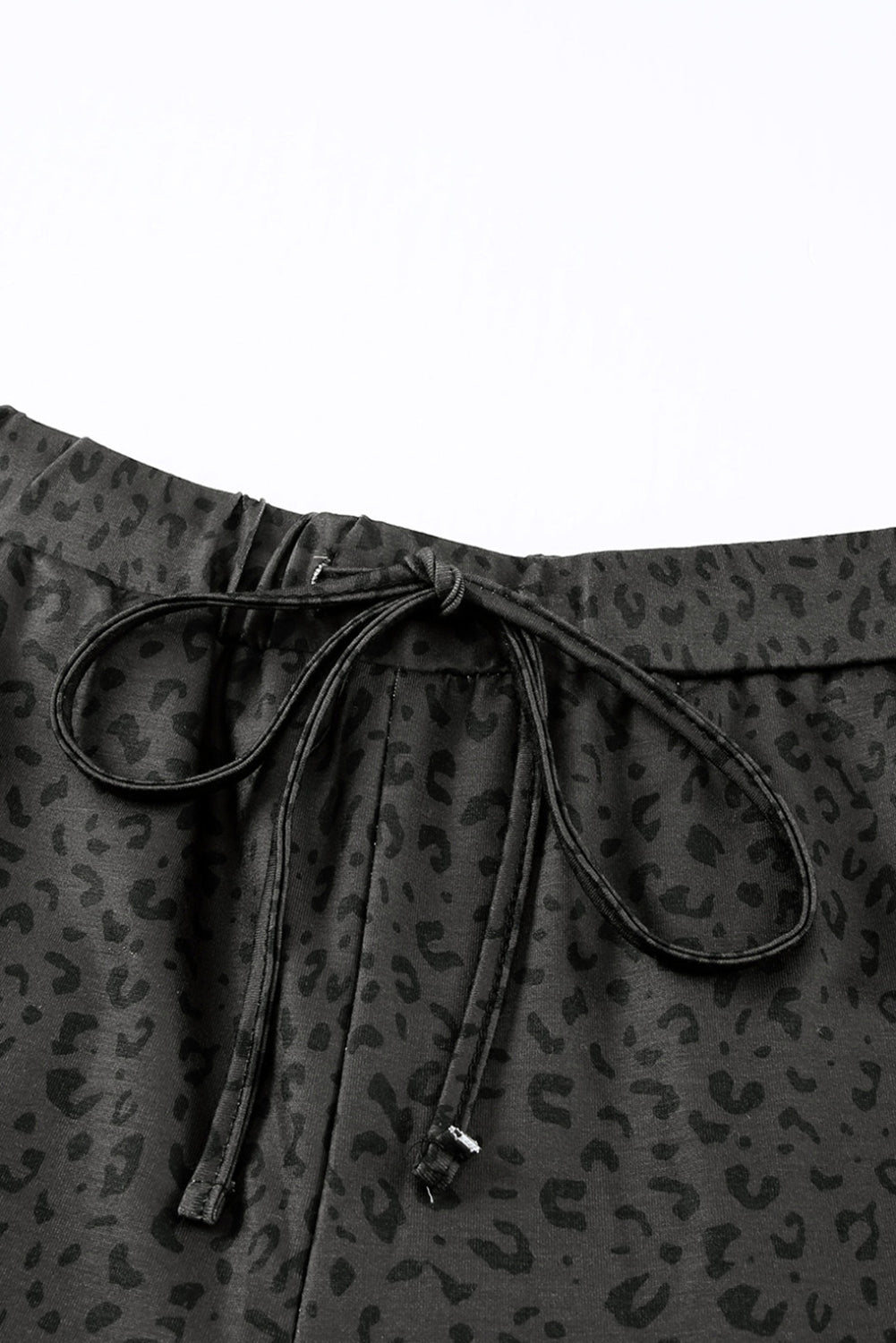Black Leopard Joggers