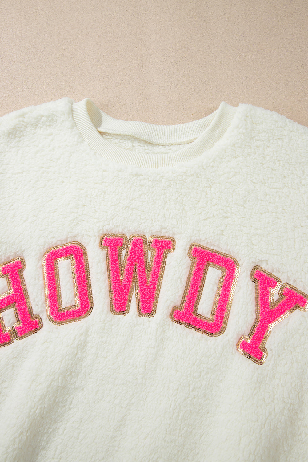 HOWDY Patched Sweatshirt
