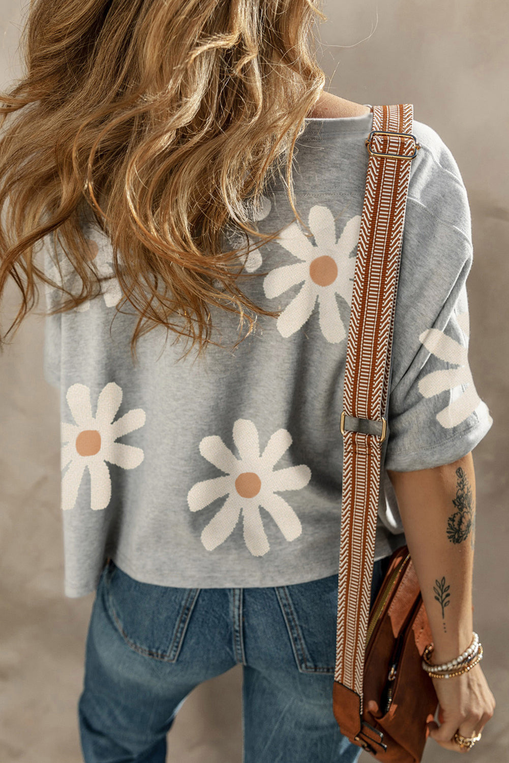White Daisy Flower Casual Shirt