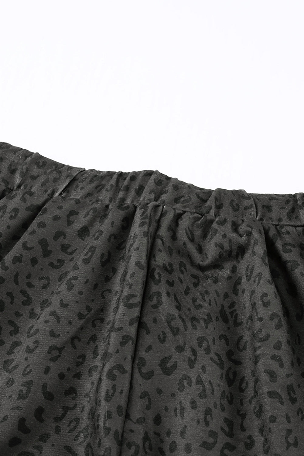 Black Leopard Joggers