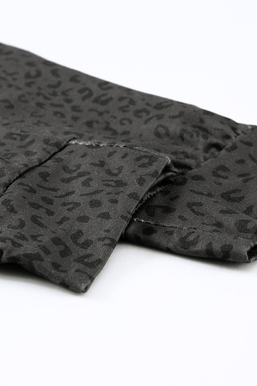 Black Leopard Joggers