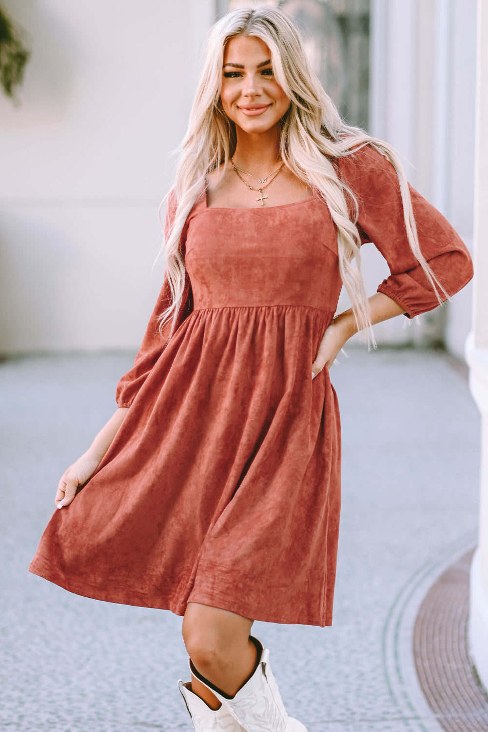 Suede Dress