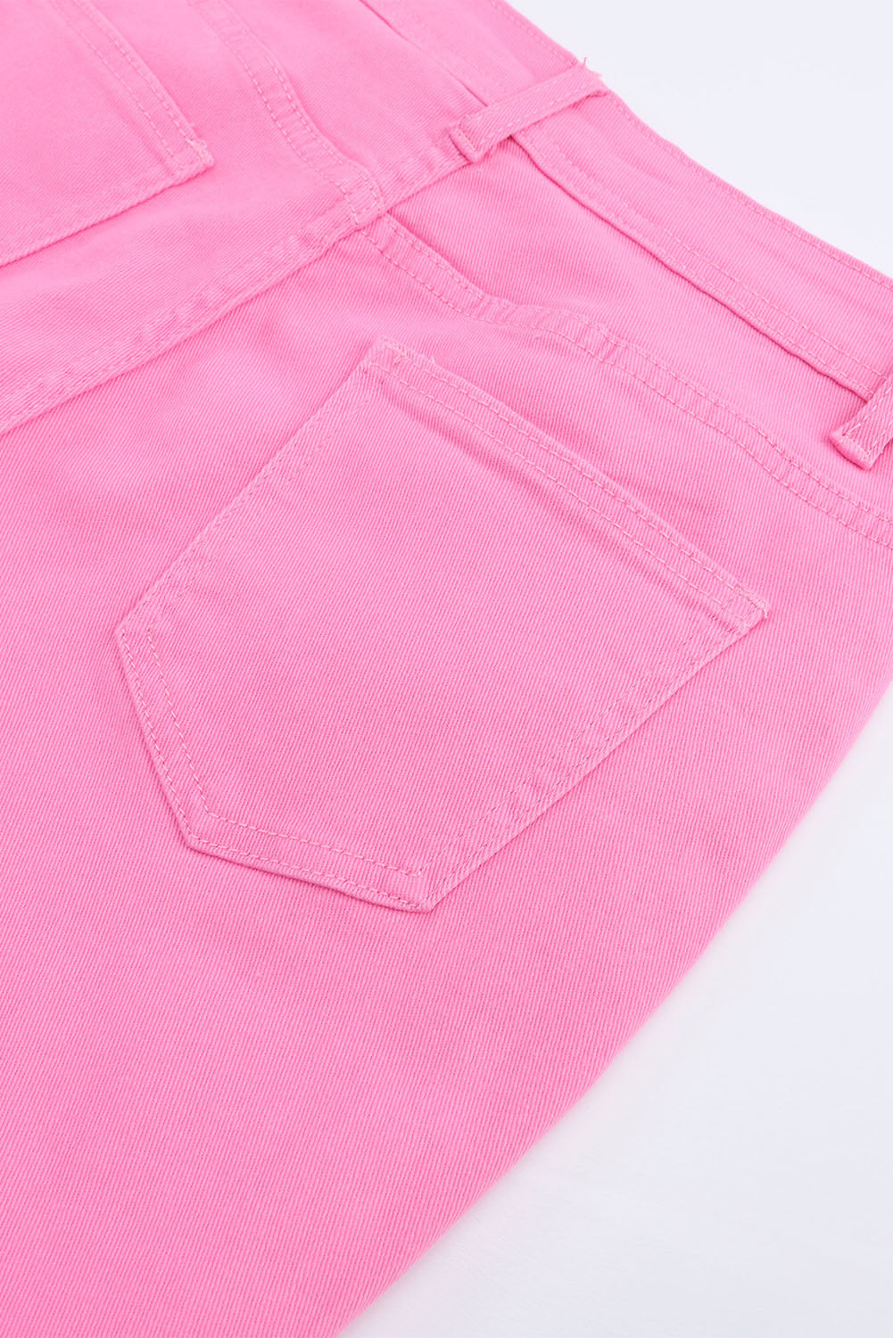 Pink Vintage High Waist Flare Leg Jeans