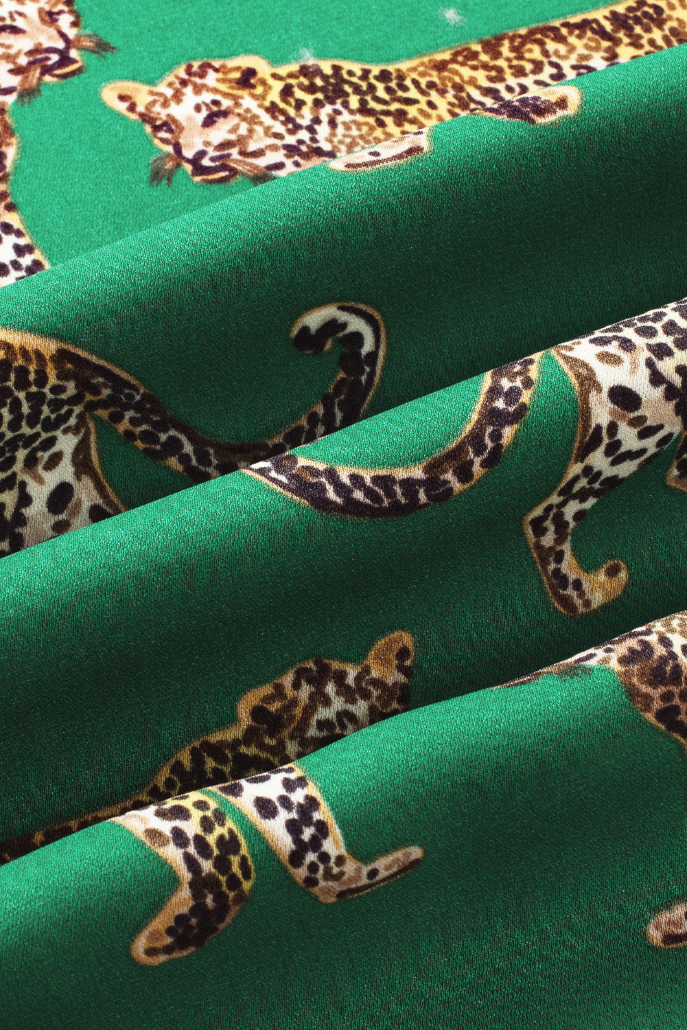 Green Cheetah Pajama Set