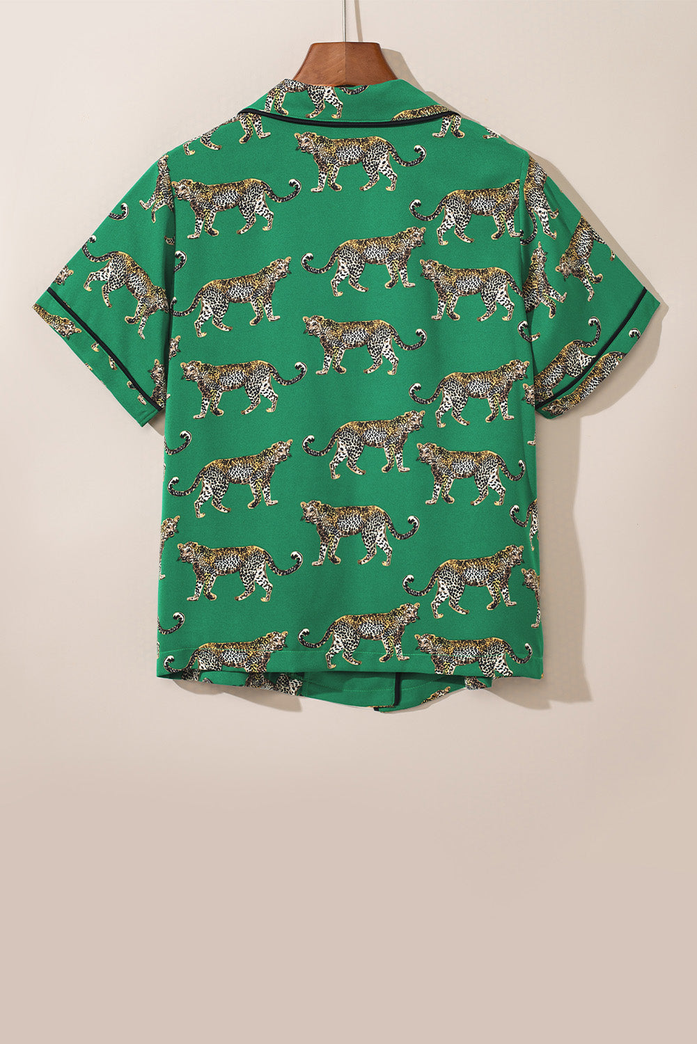 Green Cheetah Pajama Set