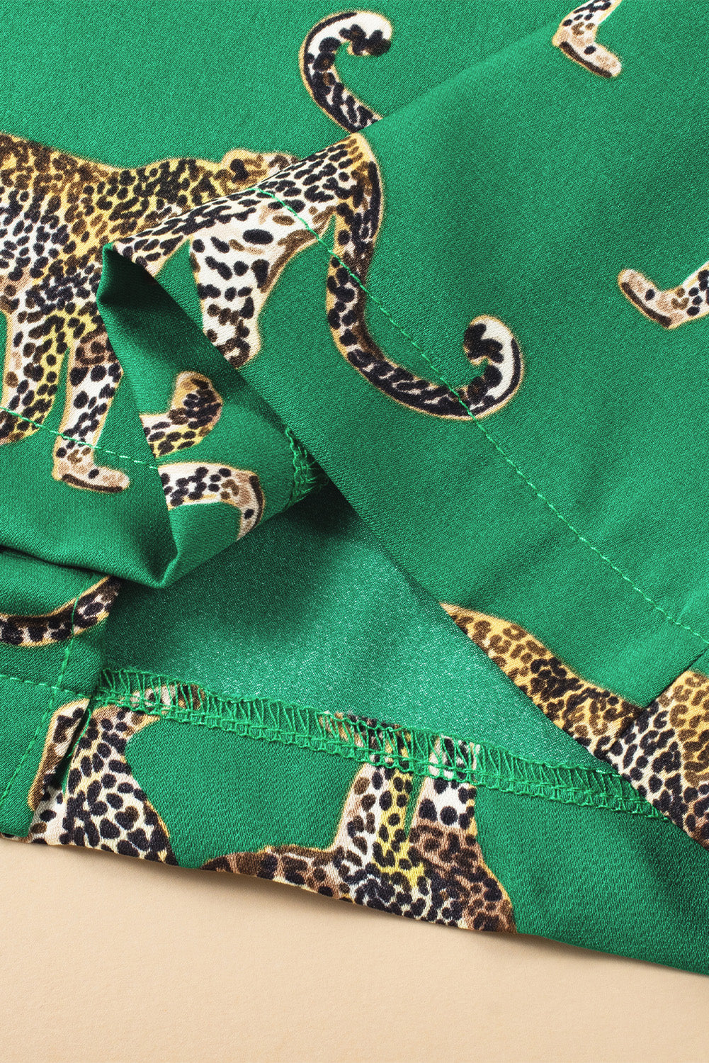 Green Cheetah Pajama Set