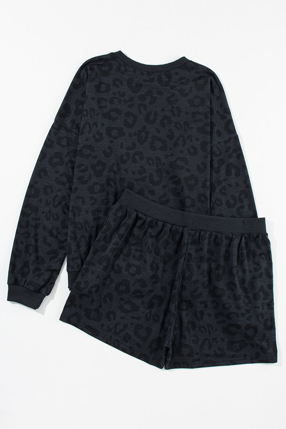 Gray Leopard Pajama Set