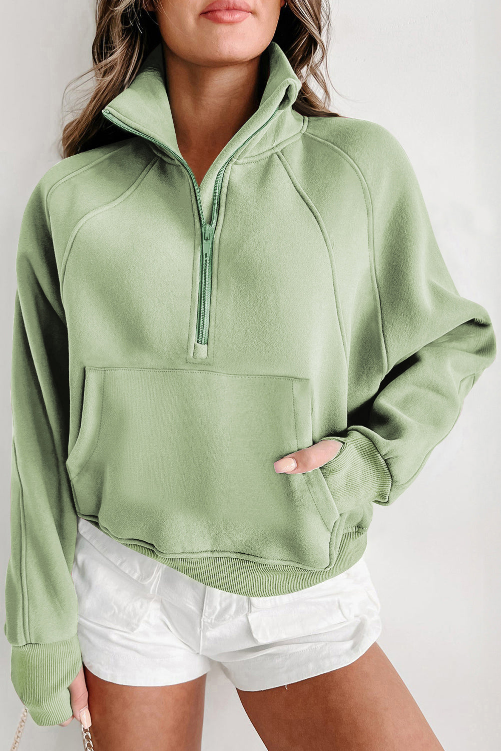 Fleece Lined Zip Up Sweatshirt