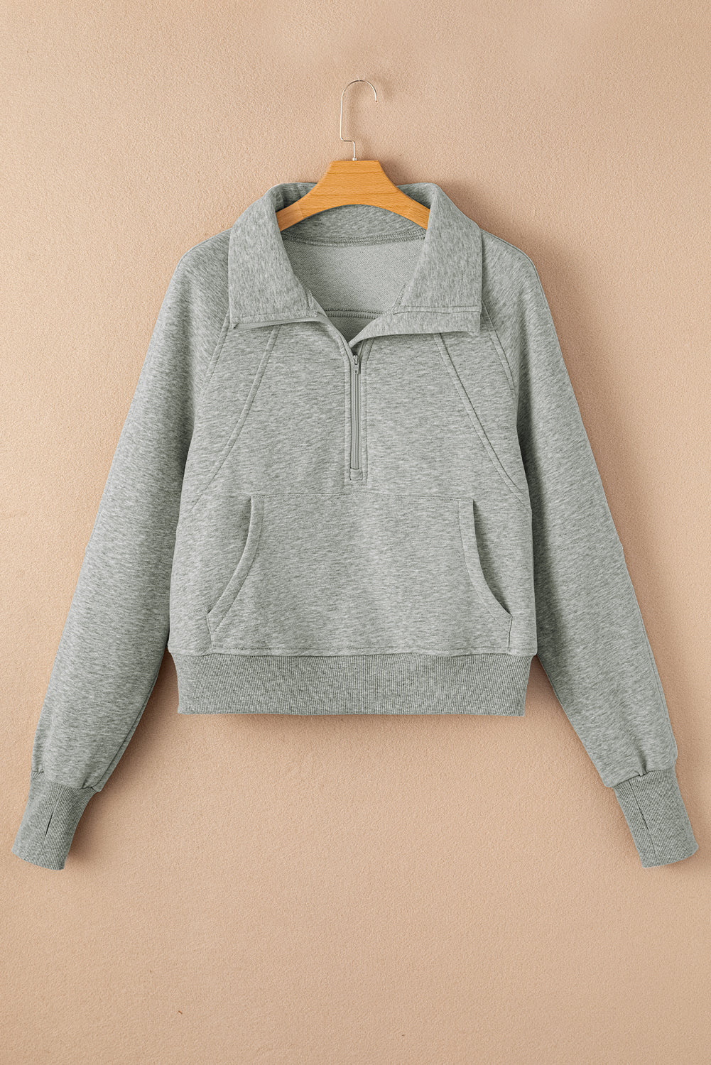 Fleece Lined Zip Up Sweatshirt