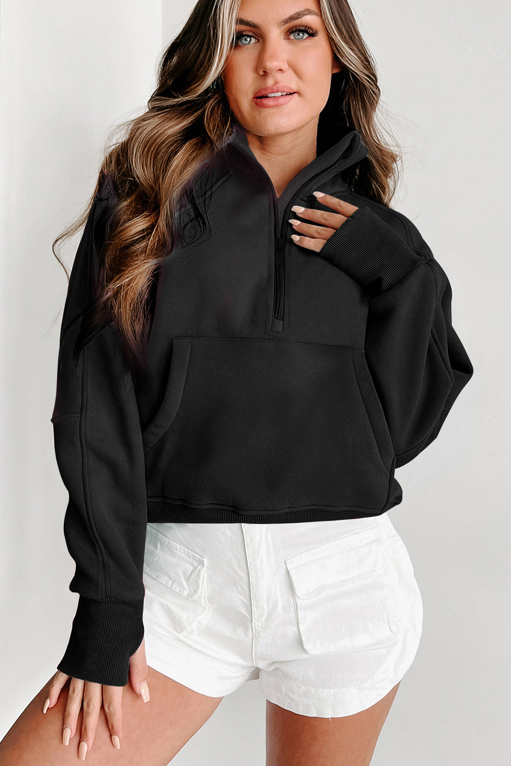 Fleece Lined Zip Up Sweatshirt