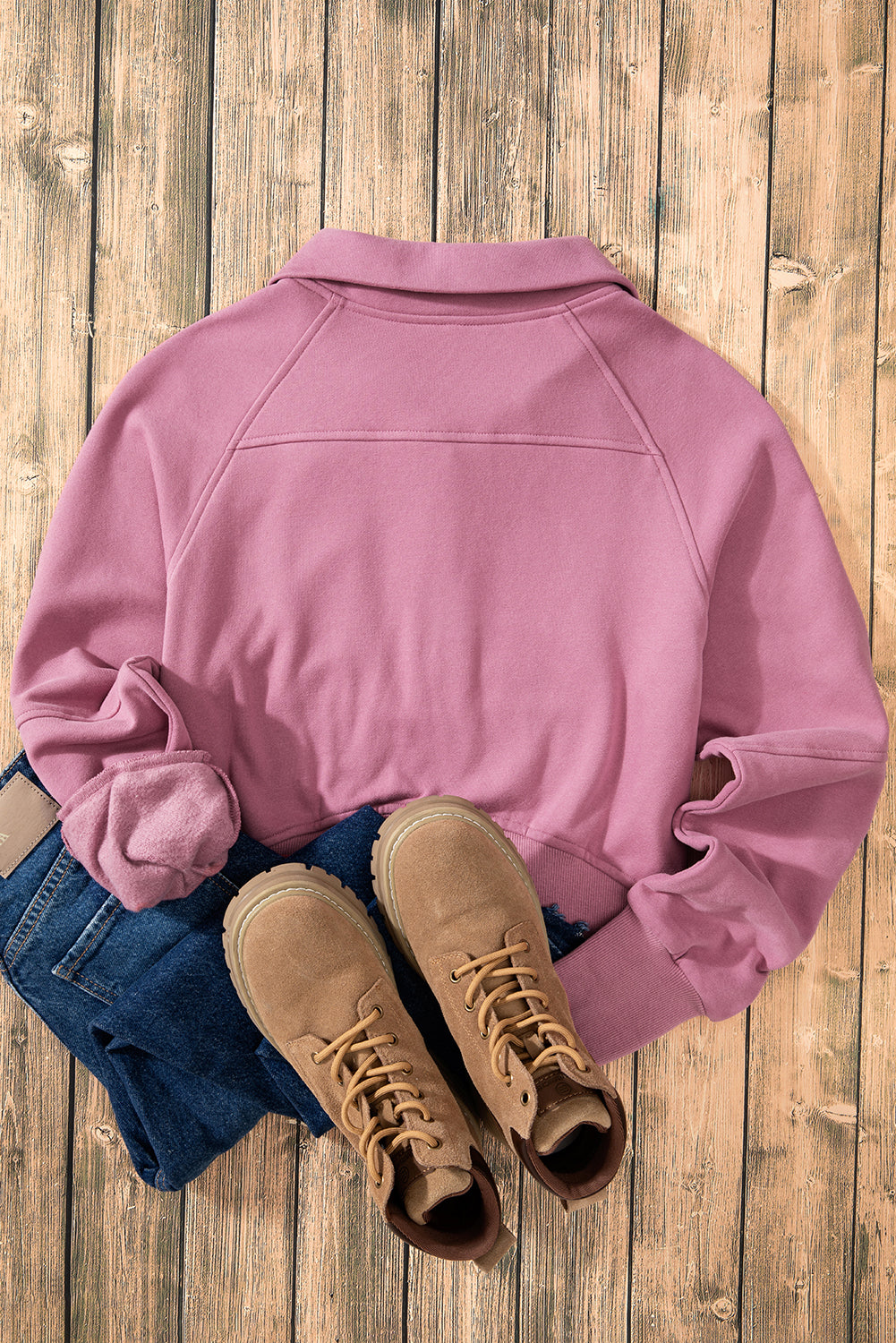 Fleece Lined Zip Up Sweatshirt