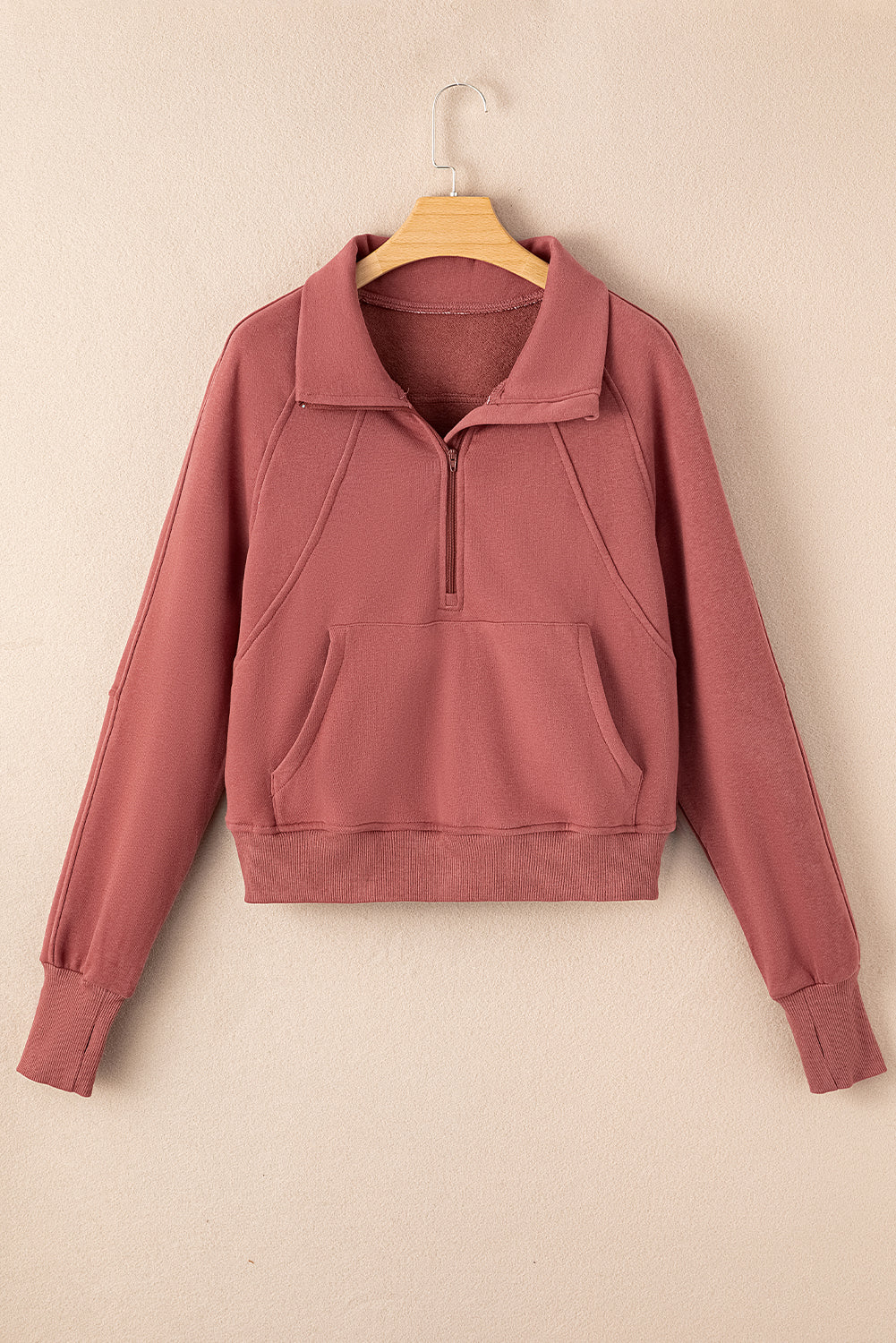Fleece Lined Zip Up Sweatshirt