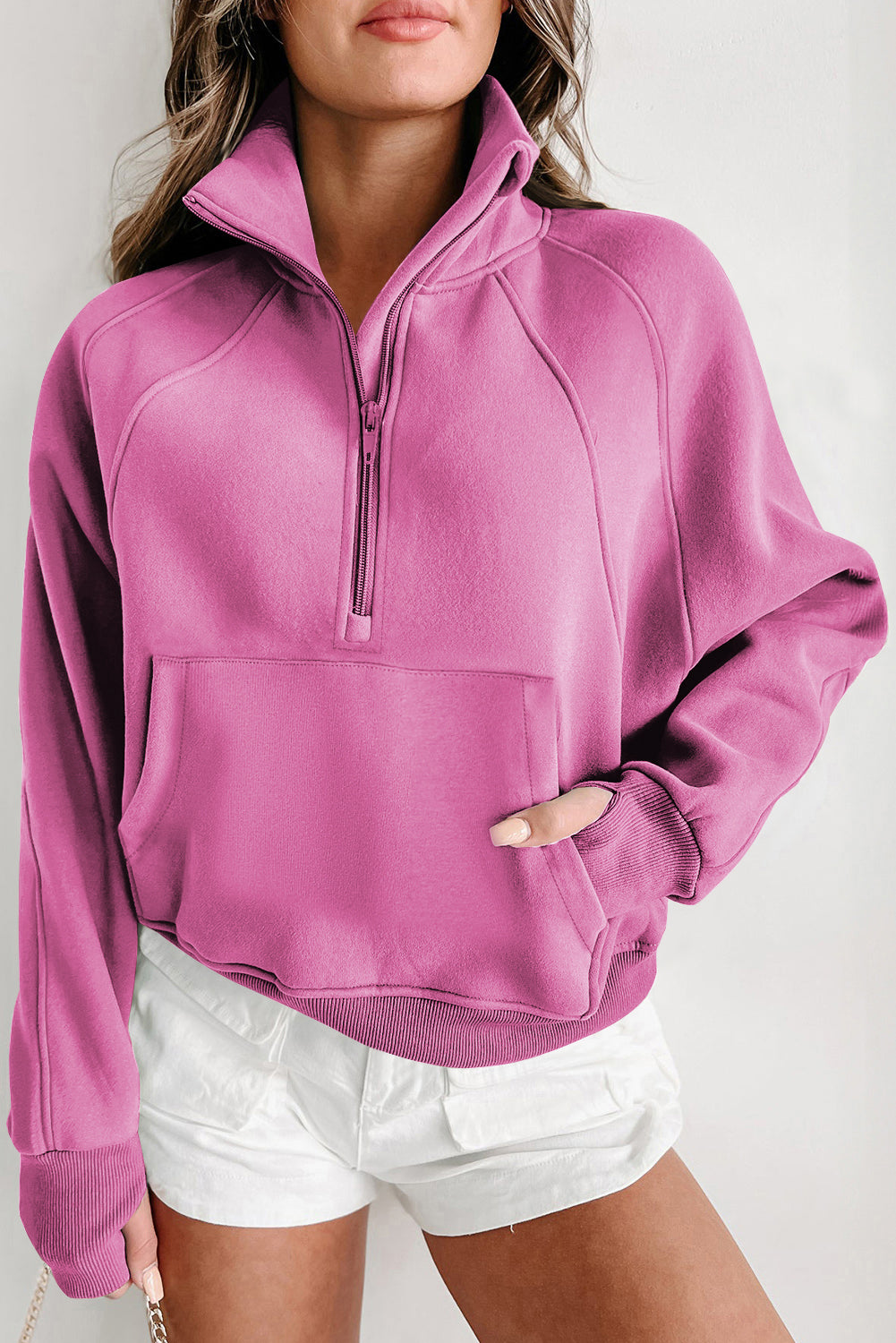 Fleece Lined Zip Up Sweatshirt