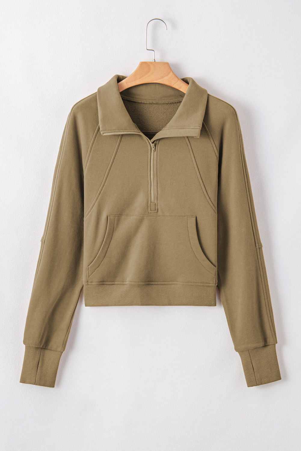 Fleece Lined Zip Up Sweatshirt