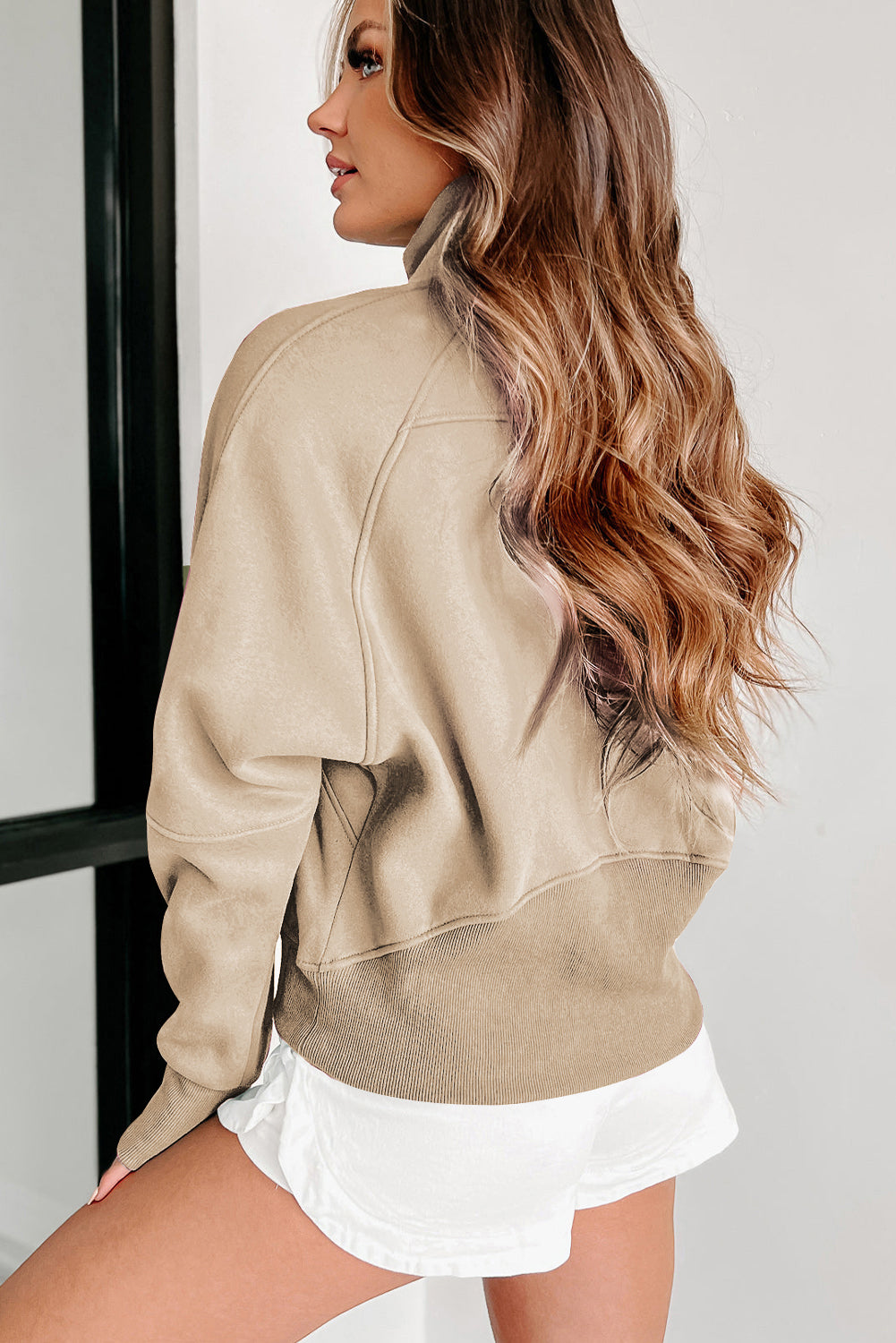 Fleece Lined Zip Up Sweatshirt