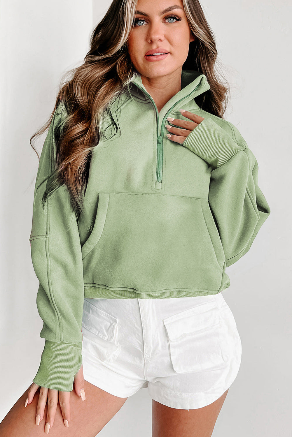 Fleece Lined Zip Up Sweatshirt