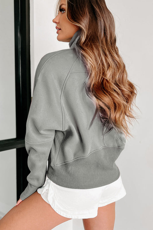 Fleece Lined Zip Up Sweatshirt