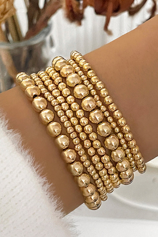 Gold 7pcs Luxury Bracelet Set