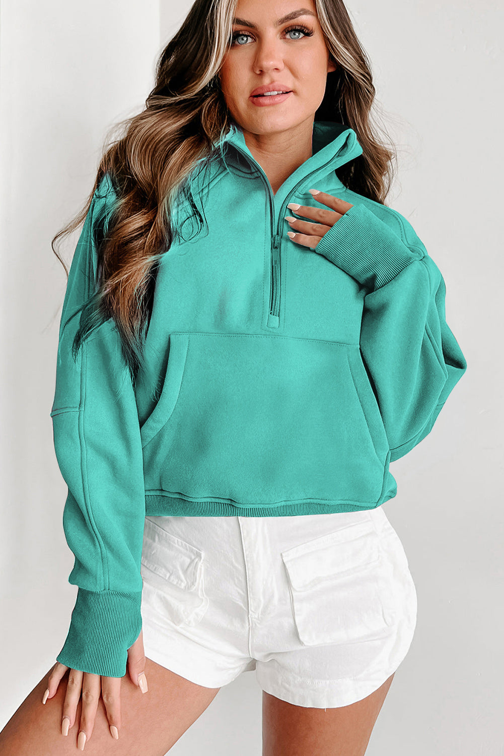 Fleece Lined Zip Up Sweatshirt