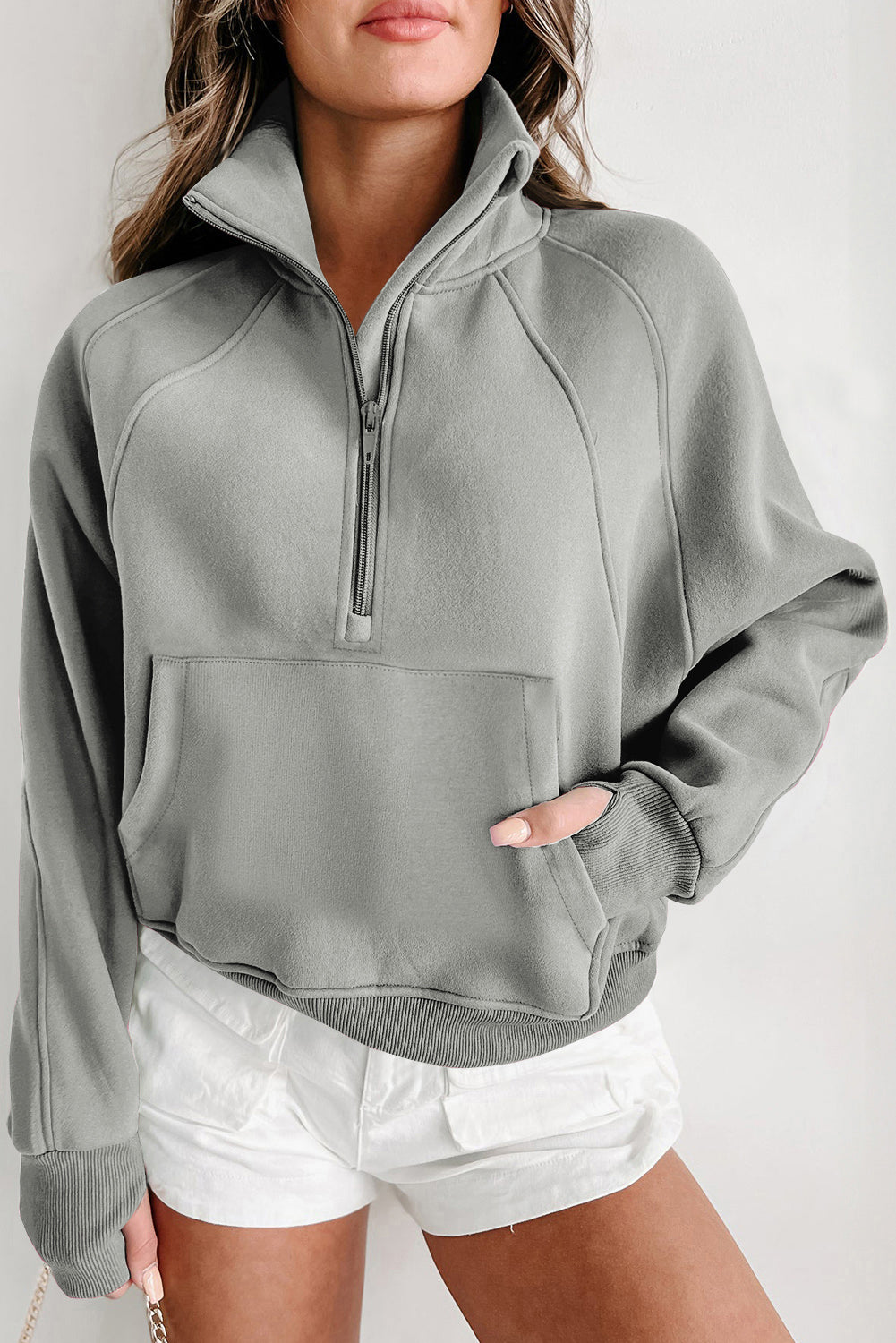 Fleece Lined Zip Up Sweatshirt