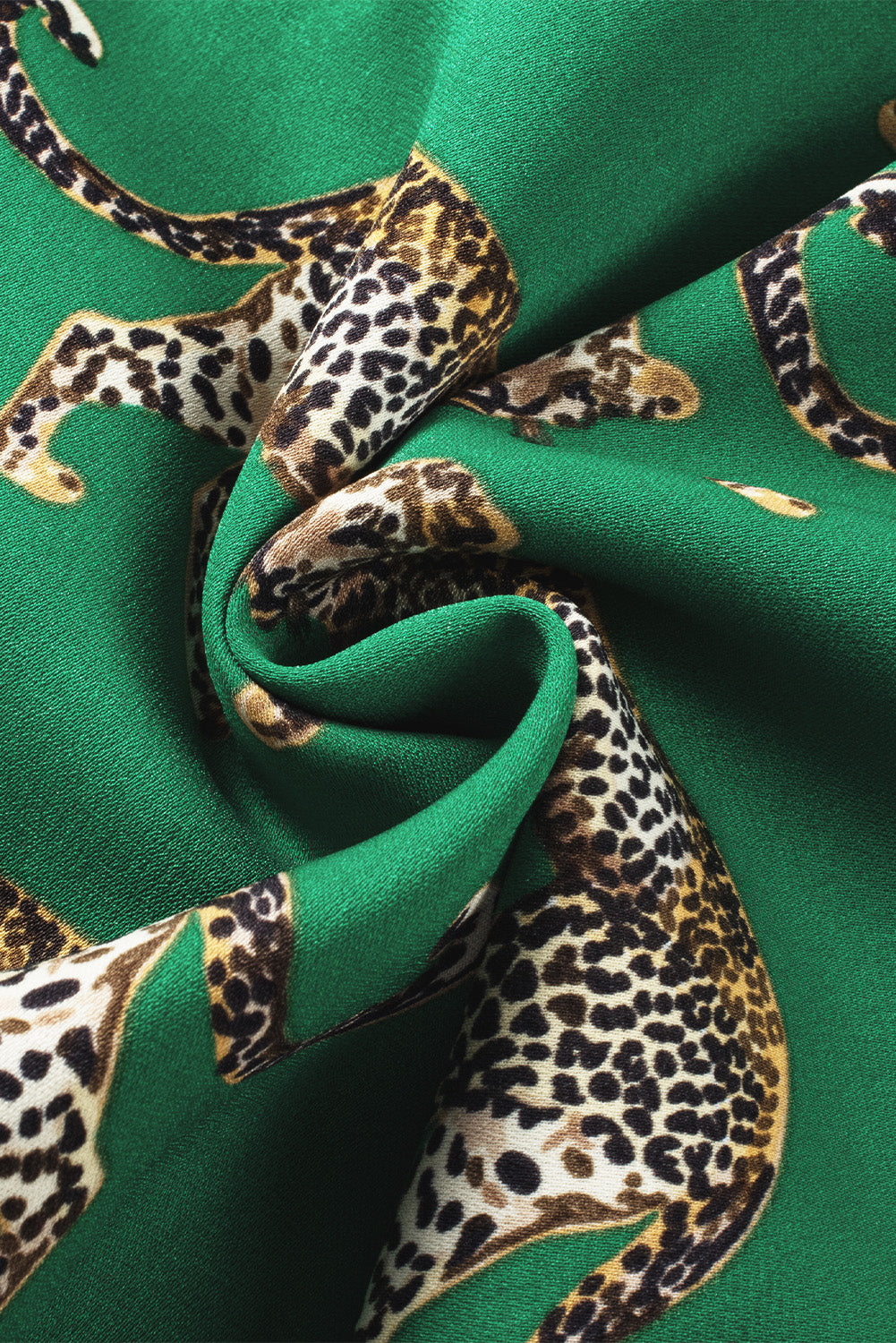 Green Cheetah Pajama Set