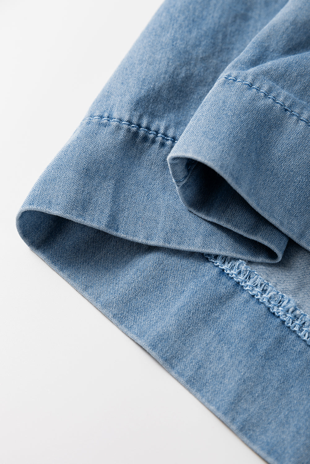 Button Fly Waist Wide Leg Jeans