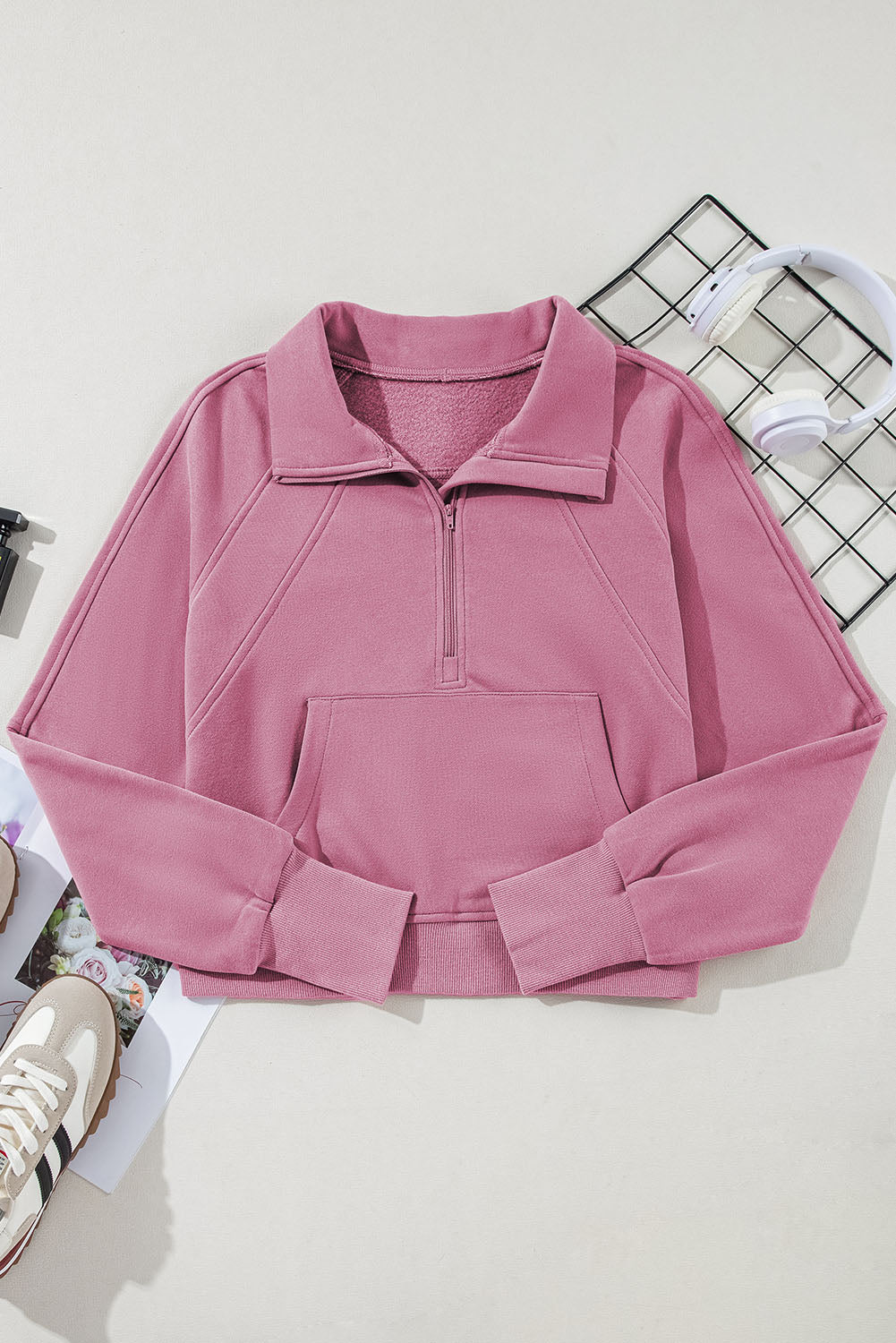 Fleece Lined Zip Up Sweatshirt
