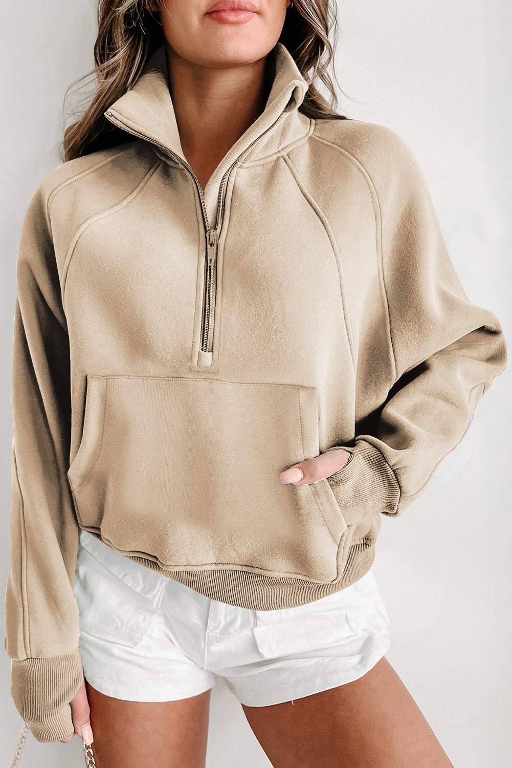 Fleece Lined Zip Up Sweatshirt