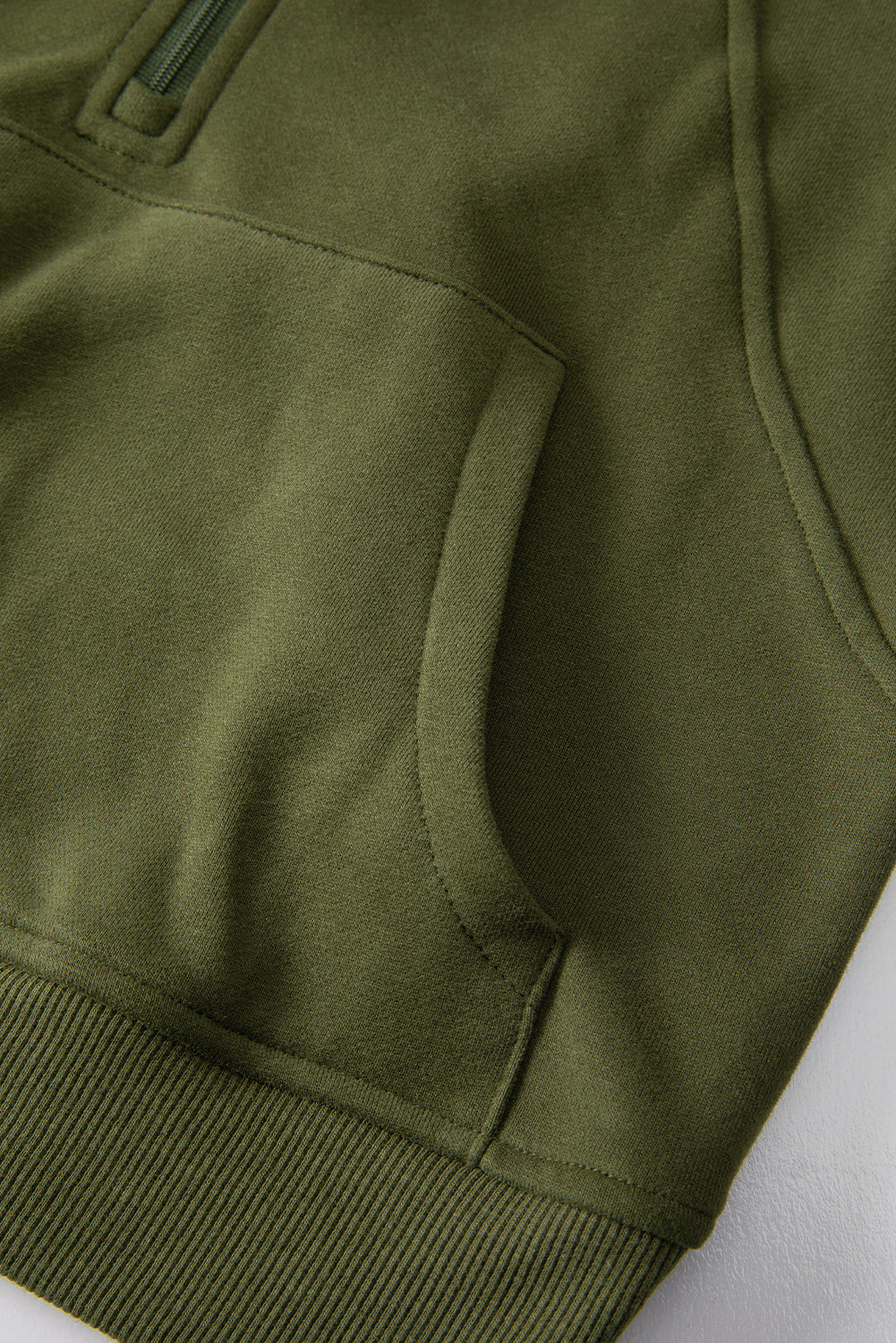 Fleece Lined Zip Up Sweatshirt