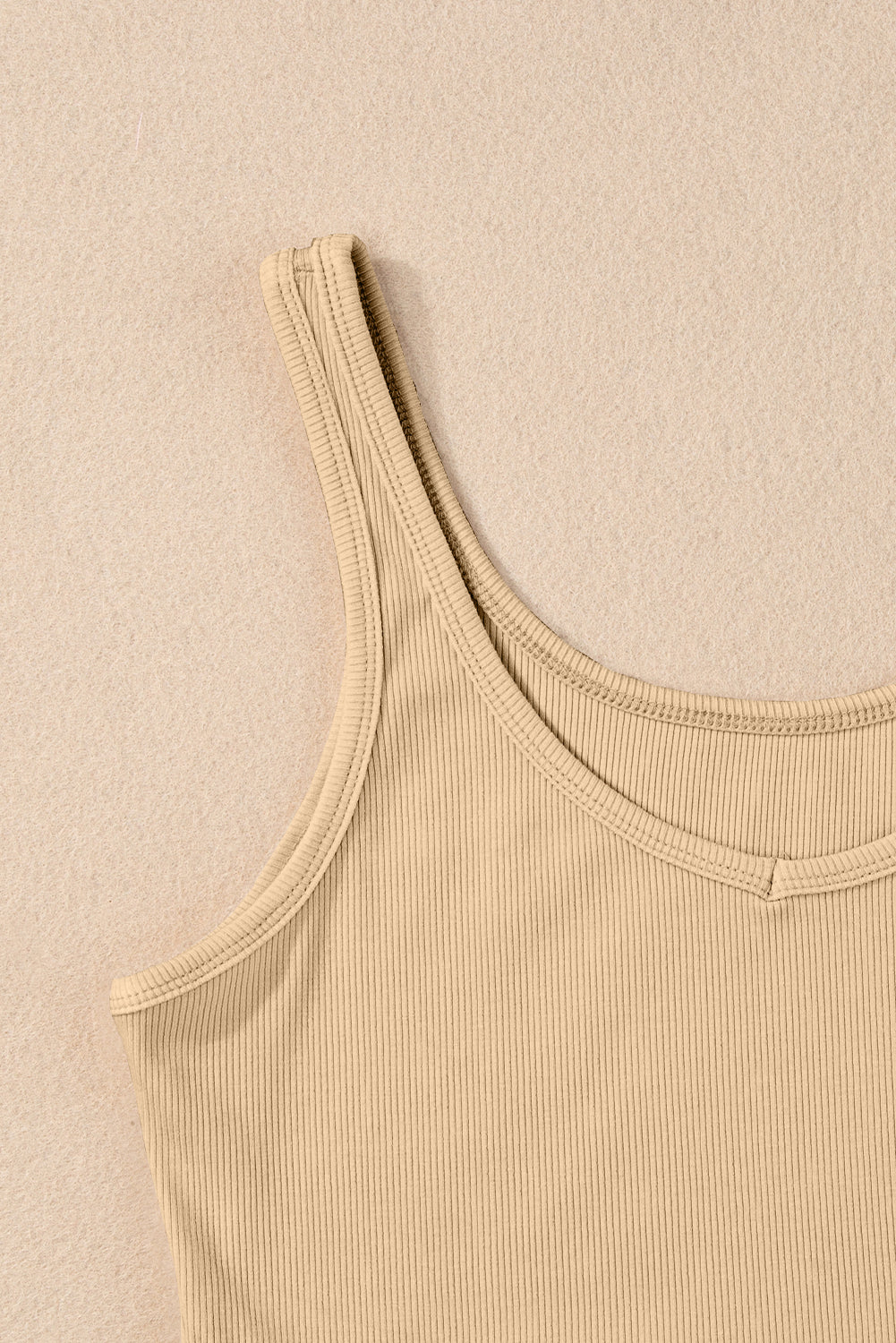 Racing Red Ribbed Knit Sheath Sleeveless Crop Top