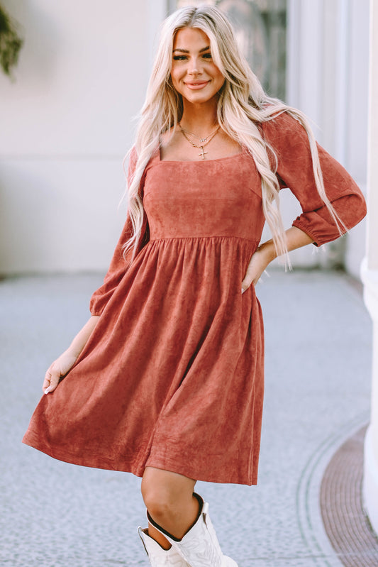 Suede Dress