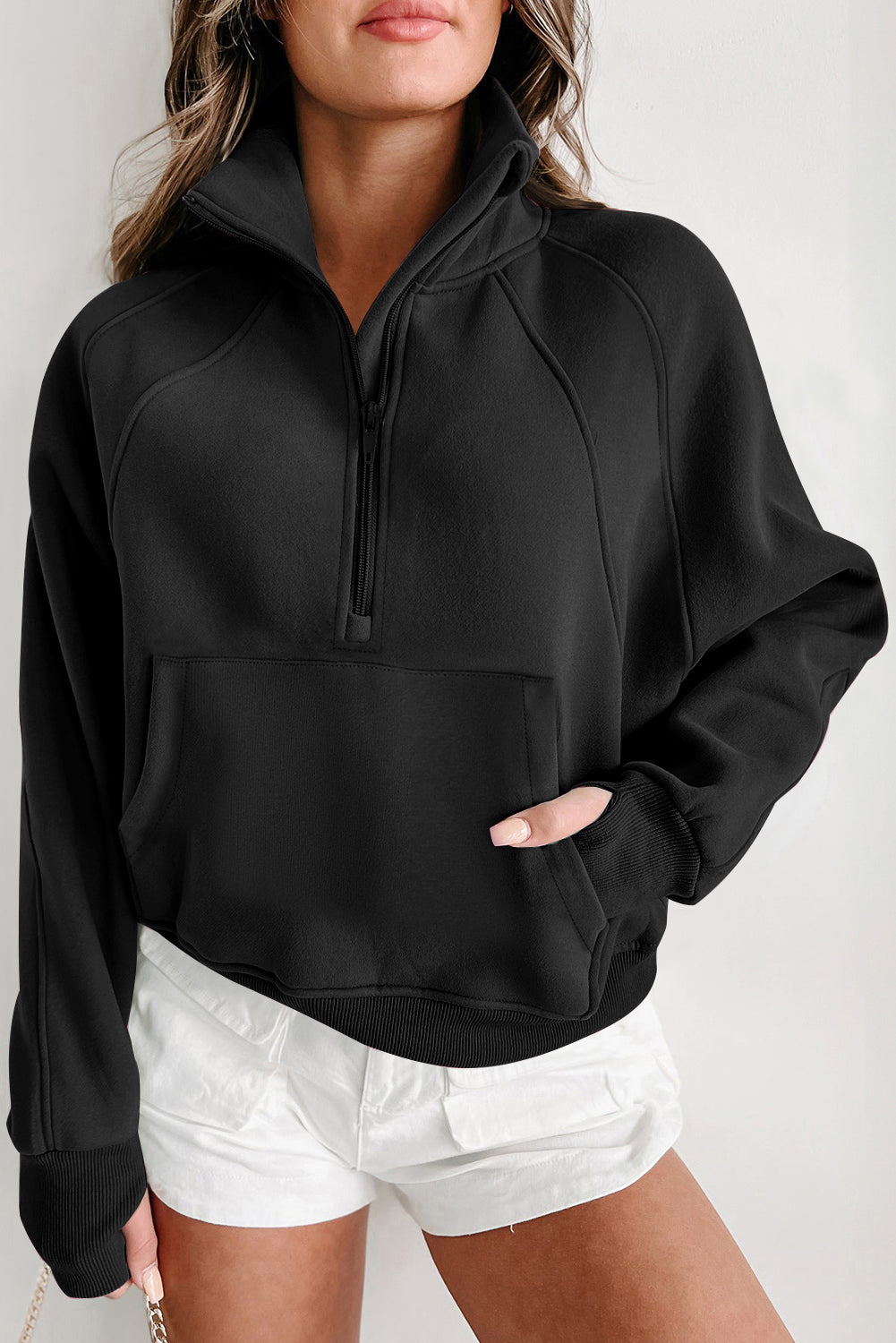 Fleece Lined Zip Up Sweatshirt