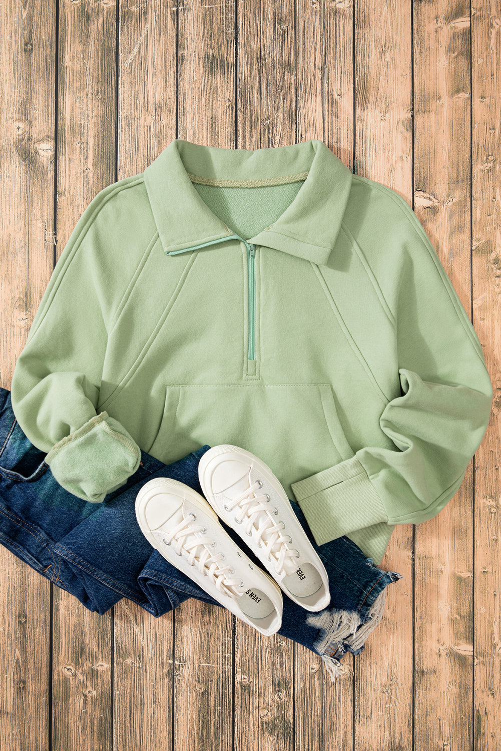 Fleece Lined Zip Up Sweatshirt