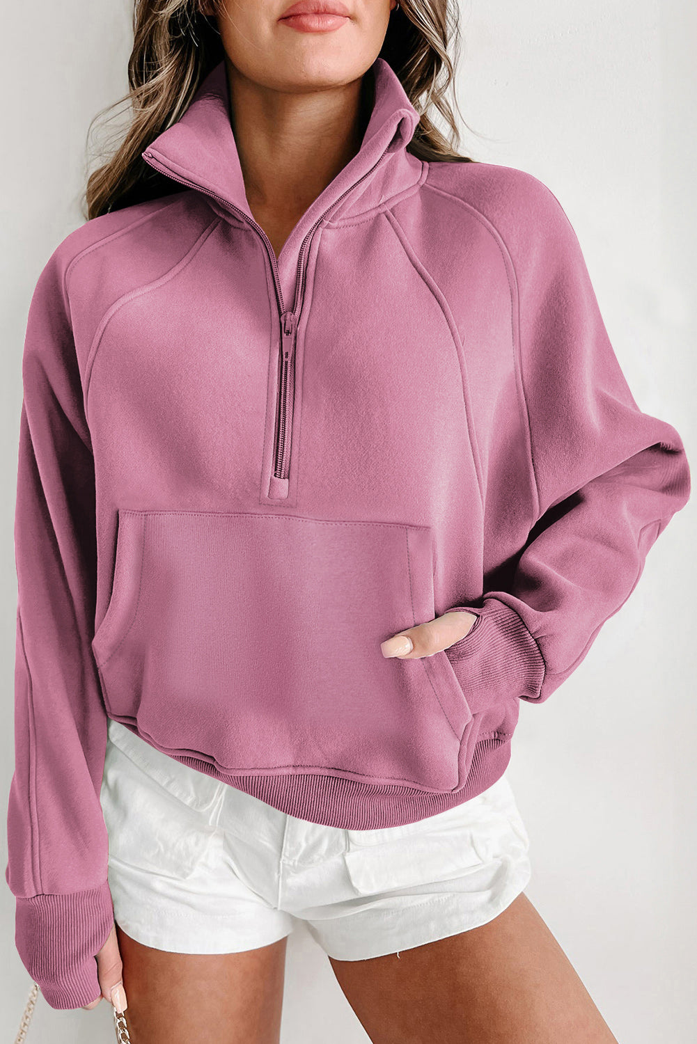 Fleece Lined Zip Up Sweatshirt