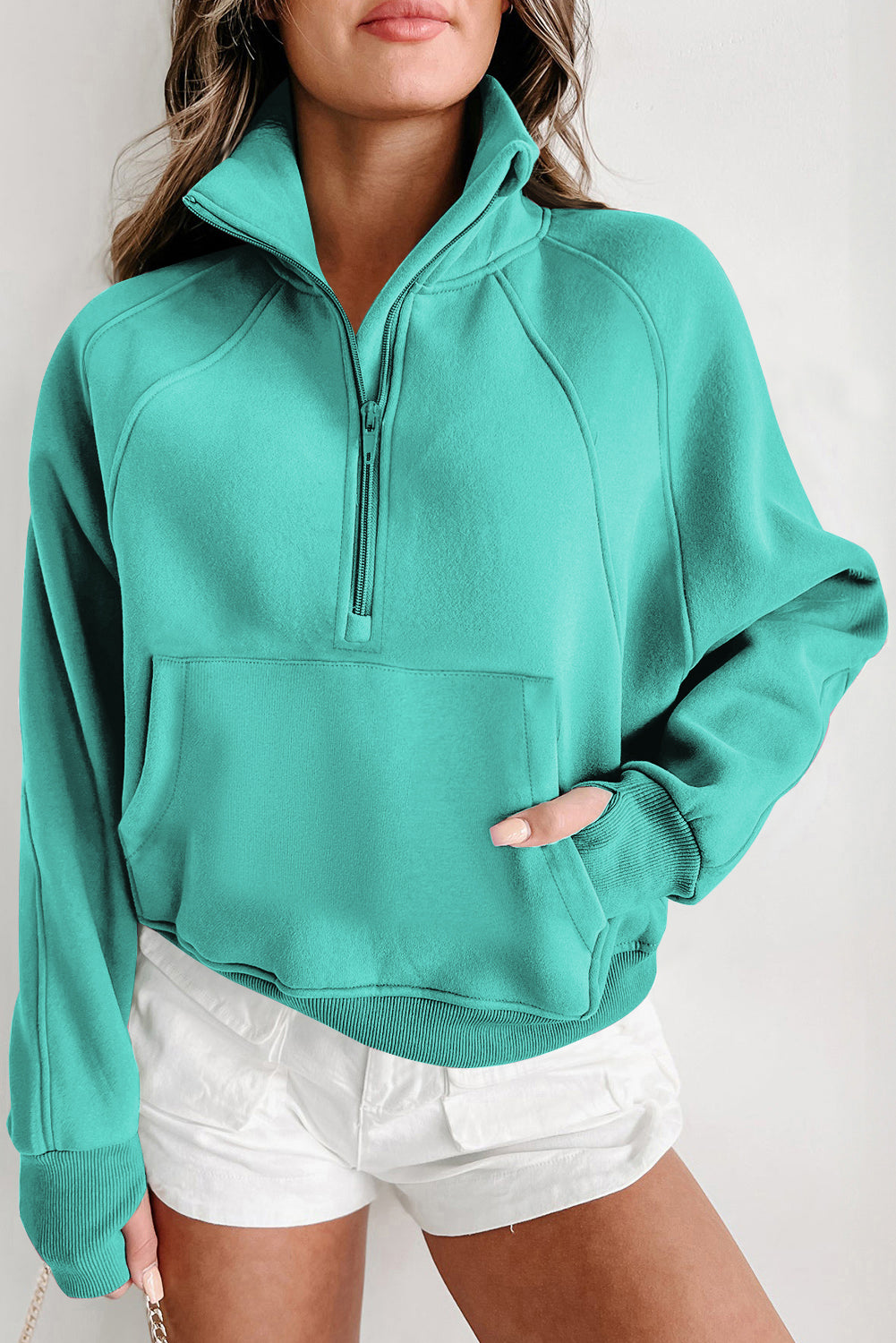 Fleece Lined Zip Up Sweatshirt